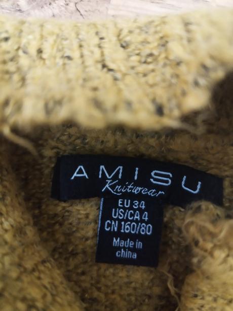 Svetrové šaty, amisu,xs