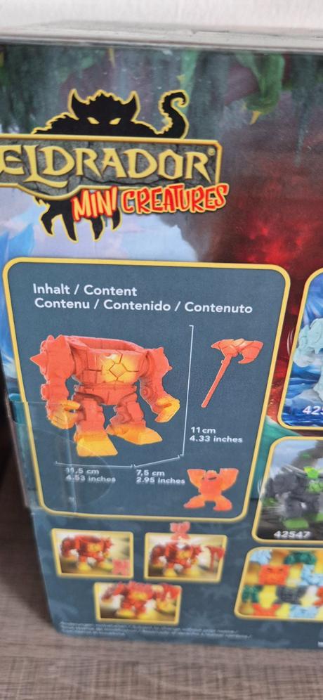 Ľadový a lávový robot eldrador mini creatures,