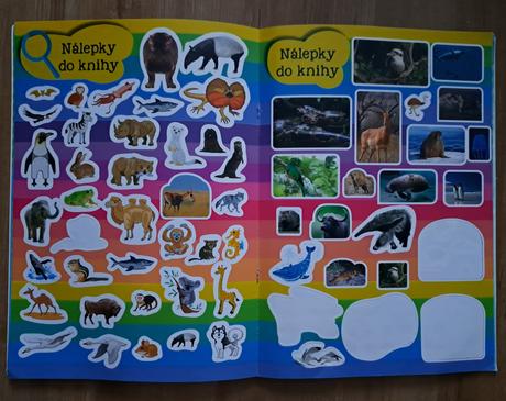 Môj atlas zvierat + nálepky, mapa, 