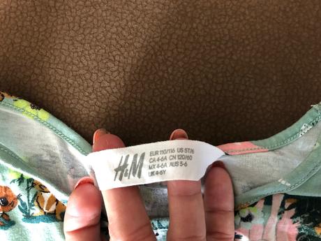 Saty s jednorožcami+ motylikove  110/116, h&m,110