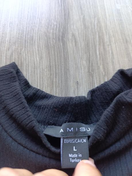 Dámske čierne tričko, amisu,l