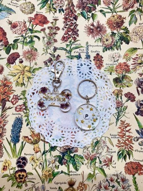 Kľúčenka s príveskom zo živice, 