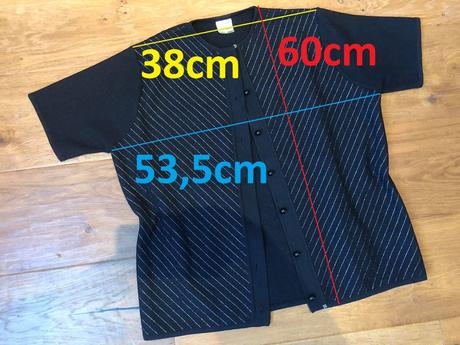 Trevira 2000 - dámska čierna retro blúzka, l