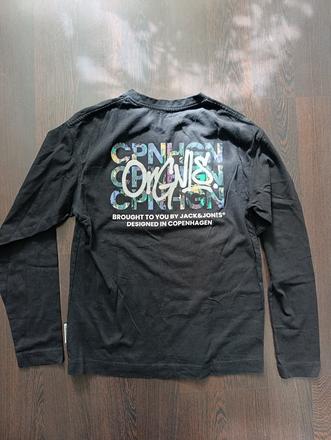 Jack & jones chlapčenské čierne tričko, 164