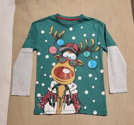 Vianočné tričko velk. 134/140, 134