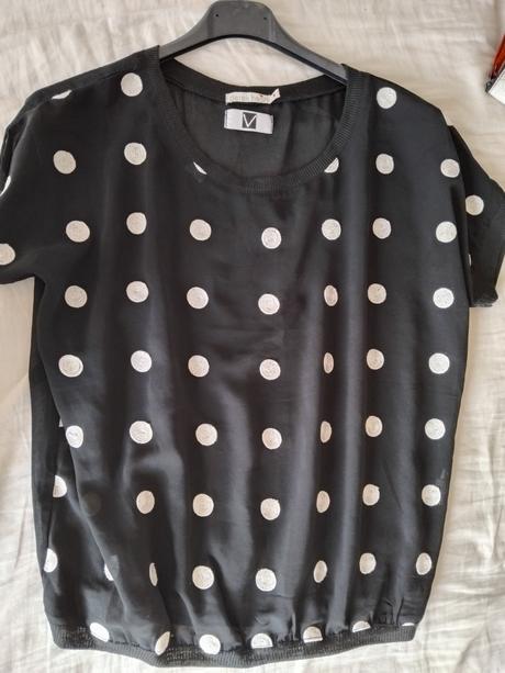 Čierno biely guluckovy top, s