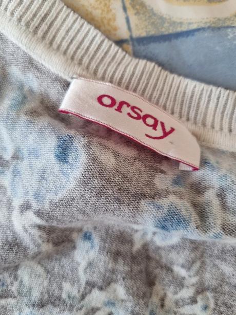 Modro sivý svetrík orsay veľ. s, orsay,s