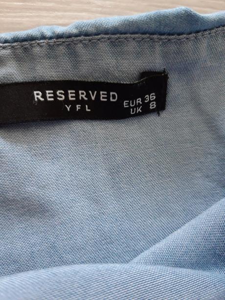 Riflové šaty s volánom, reserved,m