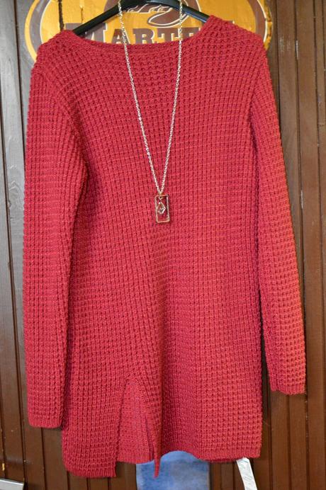 Dámsky luxusný svetrík s rázporkom, l - xxxl