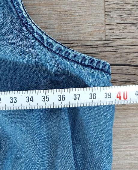 Denimové šaty na ramienka edc, s