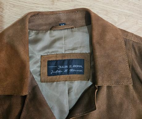 Kožený kabát-sako 40/42, 40