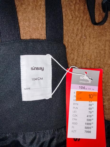 Oteplovacky na traky v. 104, sinsay,104