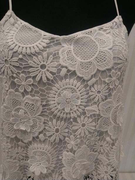 Dámsky biely dvojitý top, hallhuber, s, s