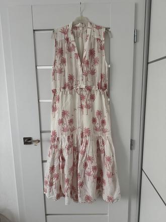 Letne palmove šaty, h&m,xs