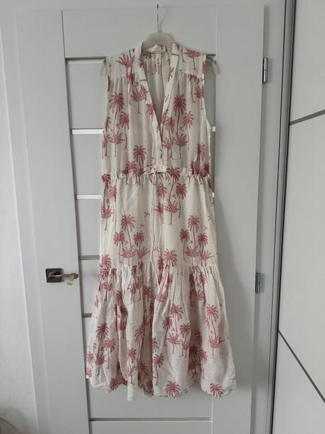 Letne palmove šaty, h&m,xs