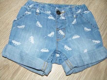 Autíčkové šortky - top stav, h&m,80