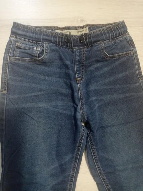 Mäkké elastické rifle v top stave, denim co,152