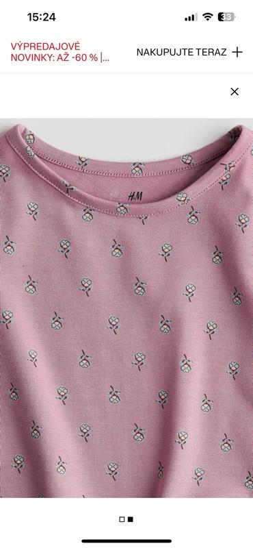 Veľ. 110/116 zn. h&m nové bavlnené tričko, h&m,110 / 116