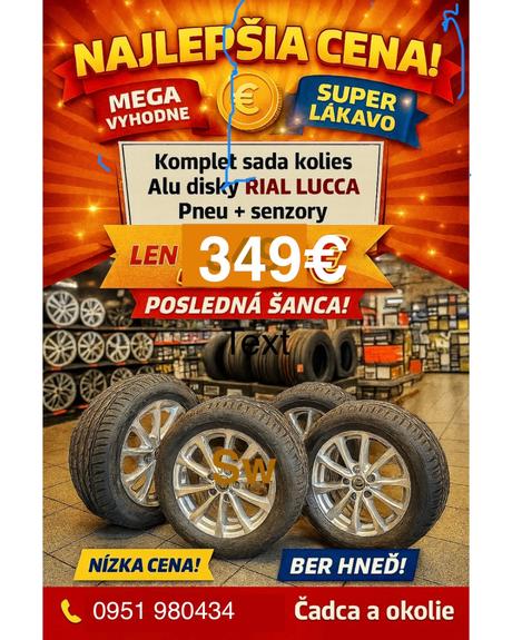 Disky a letné pneu a senzory tlaku, 