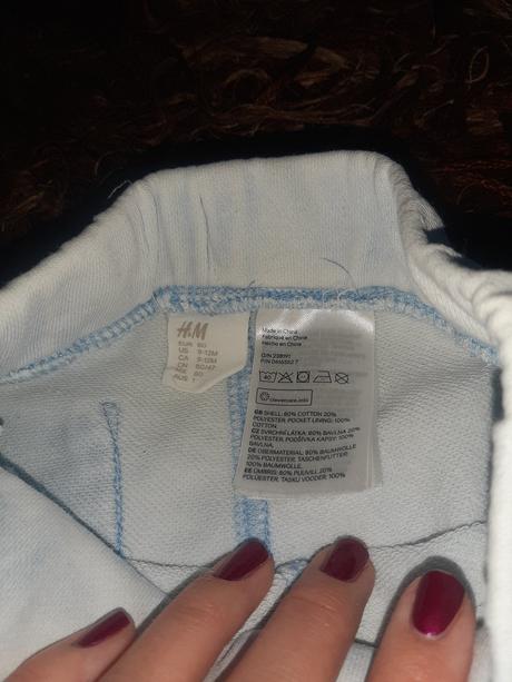 Tepláčiky, h&m,80
