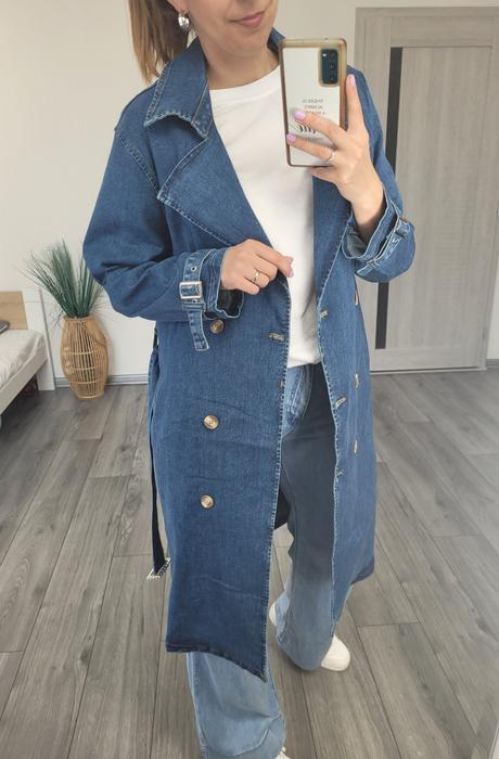 Dámsky jeans kabát, l - xxl