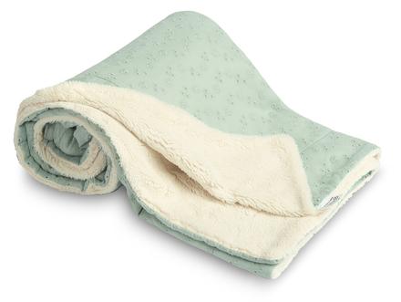 Sensillo detská deka plyšová 80x100cm mätová,