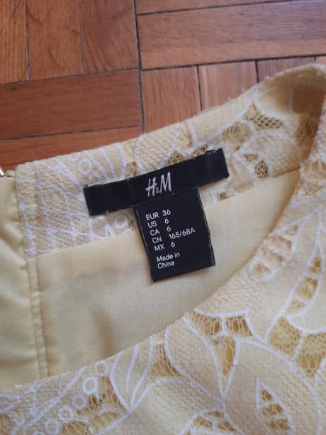 Dámske krajkové šaty, h&m,36