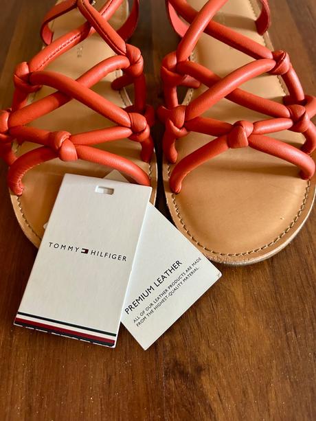 Celokožené sandalky zn.tommy hilfiger č.40, tommy hilfiger,40