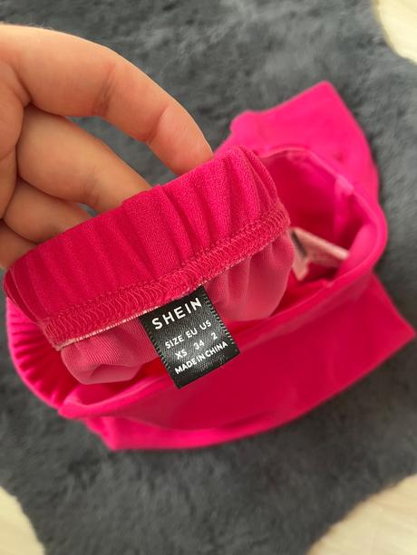 Skort kraťasy ružove s vysokym pasom na gumičku, xs