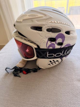 Prilba + okuliare, alpina sports,m