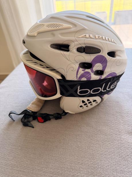 Prilba + okuliare, alpina sports,m
