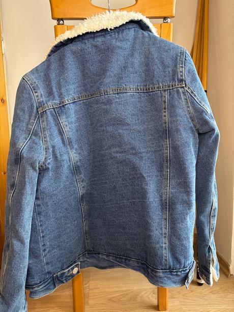 Zateplená riflová bunda, 34 - xs