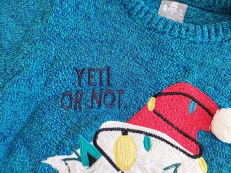 Vianočný svetrík s yetim zn.george veľ.122-128, 122