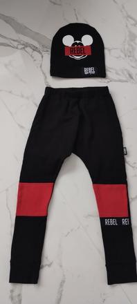 Rebel tepláky a čiapka uni, rebel kids,128