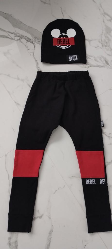 Rebel tepláky a čiapka uni, rebel kids,128