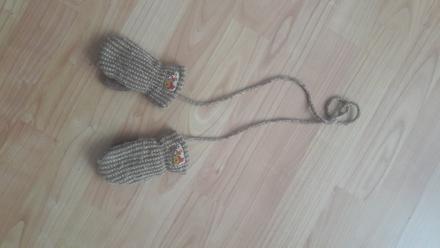 Rukavicky s mackom pu, 62