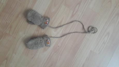 Rukavicky s mackom pu, 62