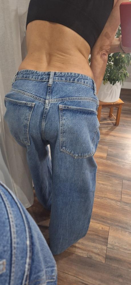 Rifle zara baggy barrel jeans 40/42, zara,40
