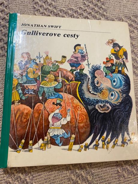 Stará kniha gulliverove cesty jonathan swift 1981,