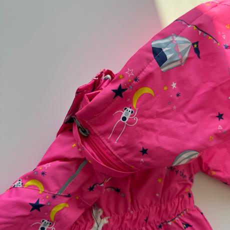 Dievčenská prechodná bunda unicorn ružová, 110