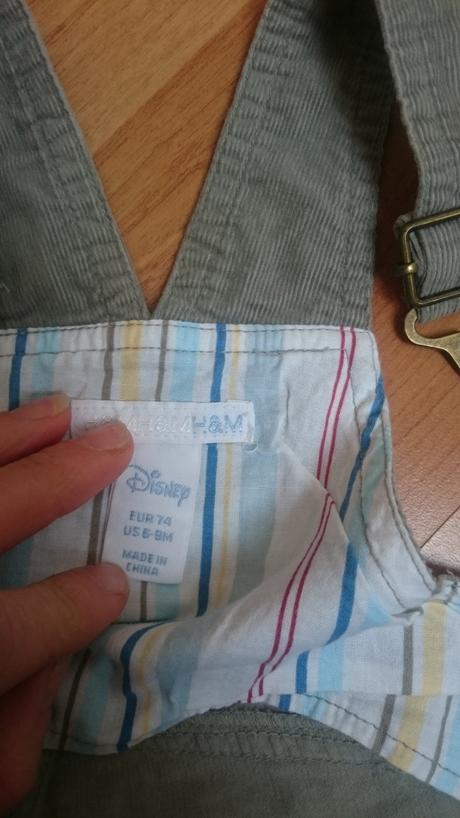 Menčestrove kraťasky, h&m,74