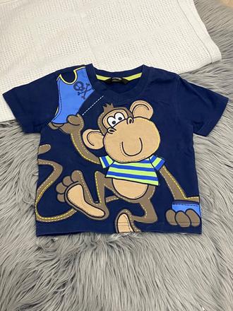 Chlapčenské tričko s opicou george (80-86), george,80