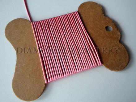 Shamballa šnúrka 1,5 saténová losos, 