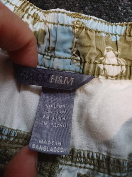 Kratke nohavice hm v.104, h&m,104