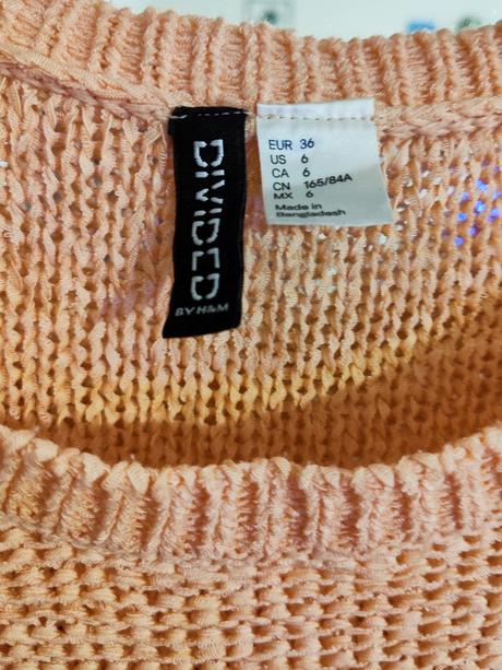 Marhuľový svetrík h&m, h&m,s