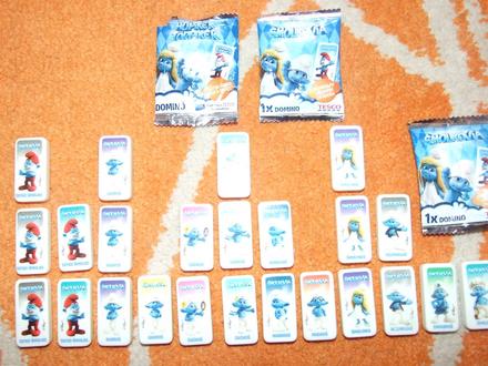 Šmolkovské dominokocky,