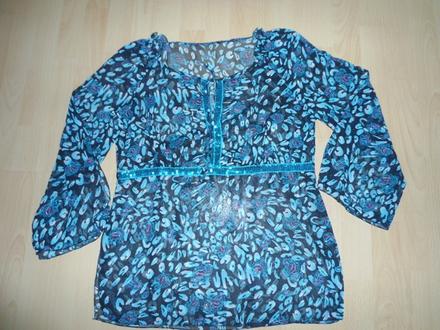 Modra bluzocka - na plavky, m