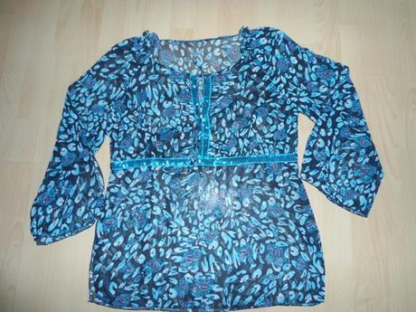 Modra bluzocka - na plavky, m