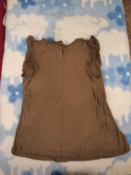 Tričko s volanmy na rukávoch, zara,m