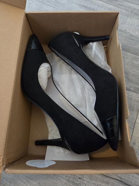 Lodičky s koženou špičkou, next,41